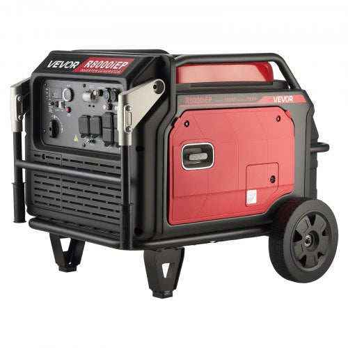 VEVOR Inverter Generator, 10KW Peak Watt Inverter Generator, Remote Start Inverters Generators for Home Outdoor, Gas Powered, Stable Power, CO Sensor, RV Ready 1A & 2.1A Outlet (6.8KW Operating Power) - BCGBPFDJJYSDO10UZ001V5 - view 2