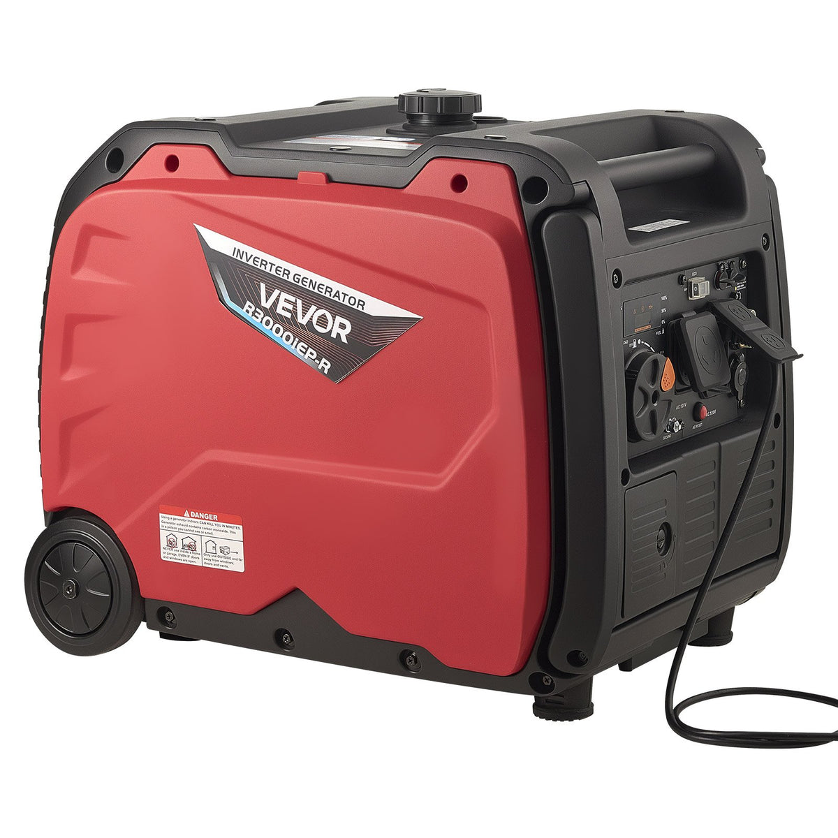 VEVOR Inverter Generator, 4200W Peak Watt Quiet Inverter Generator, Electric Start Inverters Generators for Home Outdoor, Gas Powered, Stable Power, CO Sensor, RV Ready 8.3A Outlet, Long Run Time - BCGBPFDJJYSDPGIXY001V5 - view 10