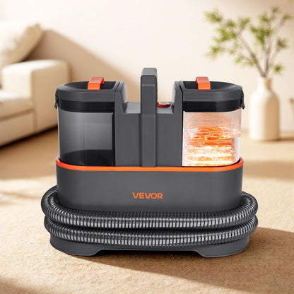 VEVOR Carpet Cleaner Machine, 50.72 oz Clean Water Tank & 27.05 oz Dirty Water Tank, Portable Upholstery Shampooer, 11.5Kpa Handheld Furniture Extractor, Spot and Stain Deep Cleaner for Rug Couch Car - BCGBXSDTQXJY9ES2J001V1 - view 9