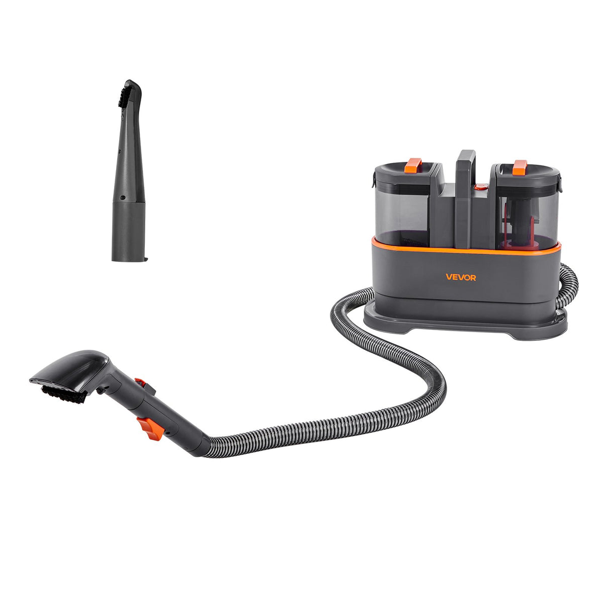 VEVOR Carpet Cleaner Machine, 50.72 oz Clean Water Tank & 27.05 oz Dirty Water Tank, Portable Upholstery Shampooer, 11.5Kpa Handheld Furniture Extractor, Spot and Stain Deep Cleaner for Rug Couch Car - BCGBXSDTQXJY9ES2J001V1 - view 10