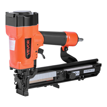 VEVOR Pneumatic Staple Gun, 16 Gauge 1-inch Wide Crown Pneumatic Stapler 5/8" to 1-1/2" Length, 70-120PSI Air Staple Gun with Two Firing Modes for Roof Decking, Wall Sheathing, Fencing, Subflooring - BCGDSDDQ16GASWKGT001V0 - view 10