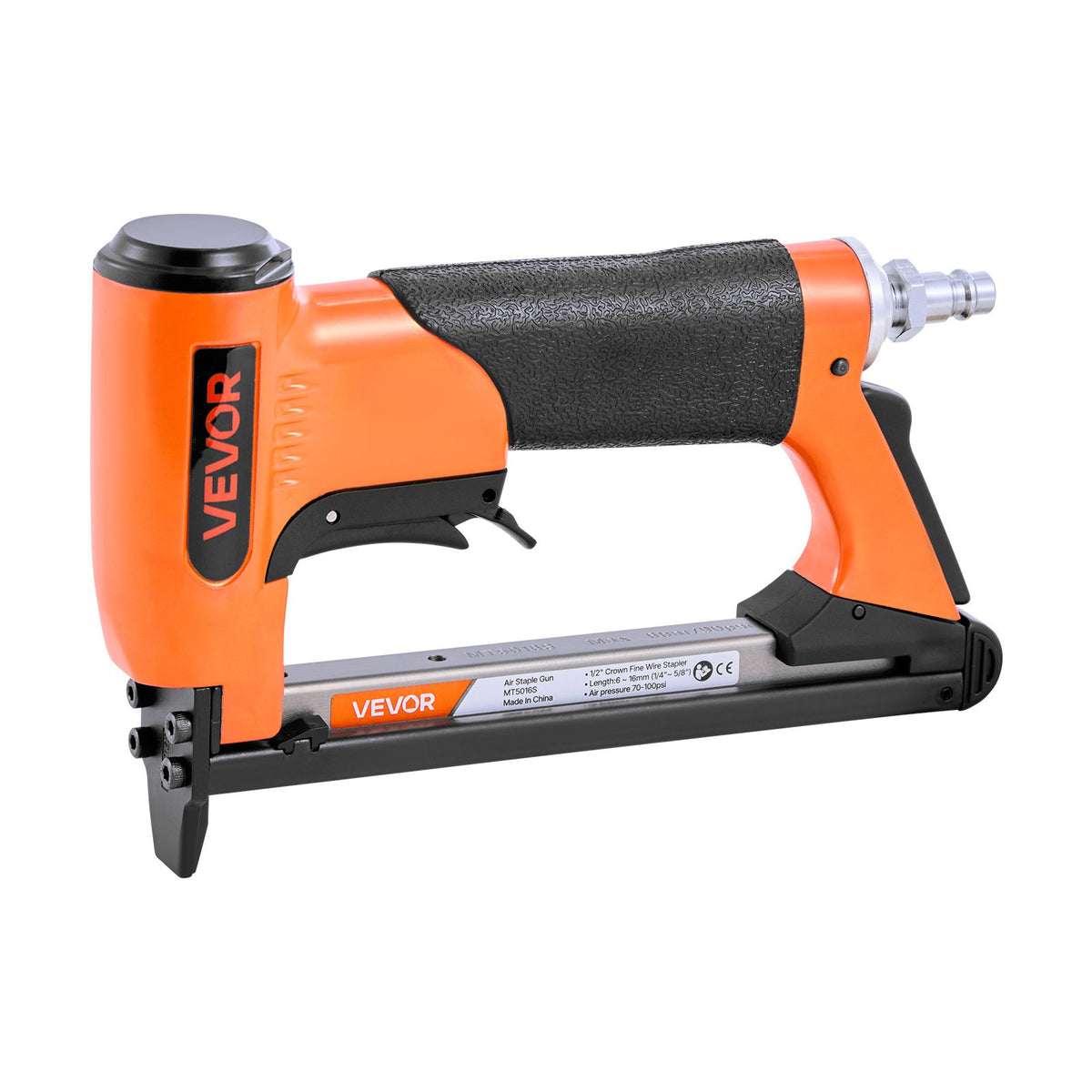 VEVOR Pneumatic Staple Gun, 20 Gauge Air Upholstery Stapler for 50 Series Fine Wire Staples 1/2" Crown 1/4"-5/8" Length, Max 110PCS Loading Air Staple Gun for Upholstering, Woodworking, DIY Projects - BCGDSDDQ20GAZULJS001V0 - view 10