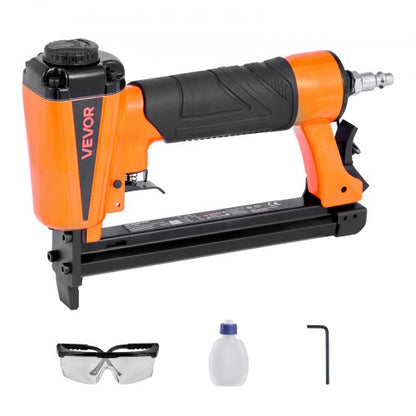 VEVOR Pneumatic Staple Gun, 21 Gauge Pneumatic Upholstery Stapler for 80 Series 1/2-inch Crown 1/4"-5/8" Length Staples, 70-110 PSI Air Staple Gun for Woodworking, Upholstering, Crafts, DIY Projects - BCGDSDDQ21GAESFXR001V0 - view 2