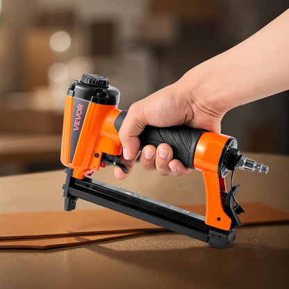 VEVOR Pneumatic Staple Gun, 21 Gauge Pneumatic Upholstery Stapler for 80 Series 1/2-inch Crown 1/4"-5/8" Length Staples, 70-110 PSI Air Staple Gun for Woodworking, Upholstering, Crafts, DIY Projects - BCGDSDDQ21GAESFXR001V0 - view 9