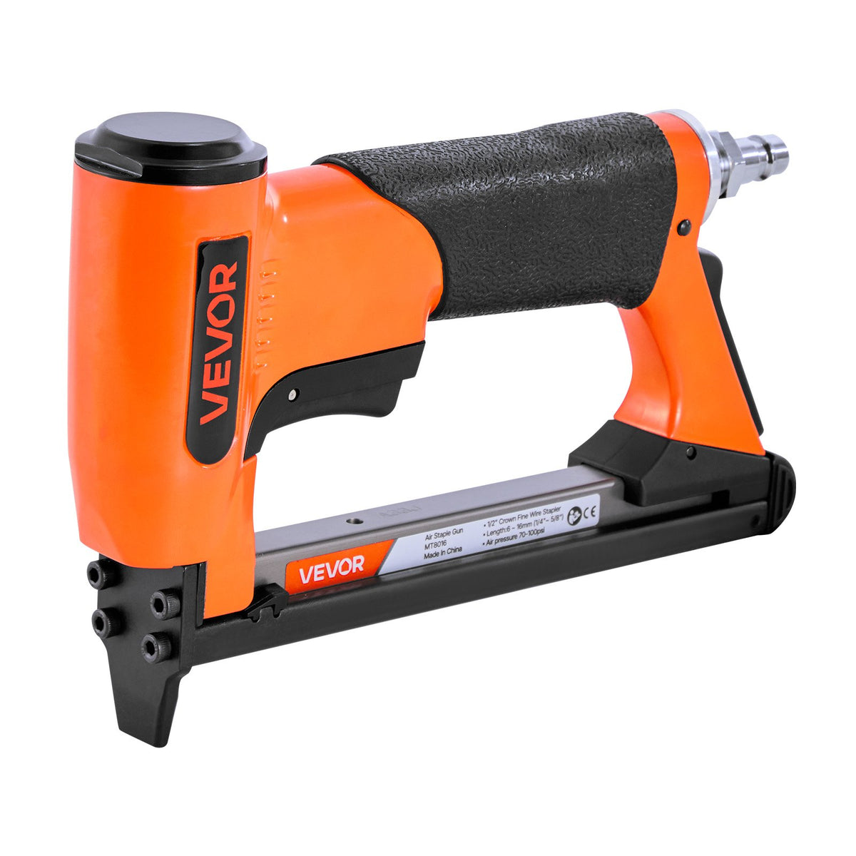 VEVOR Pneumatic Staple Gun, 21 Gauge Air Upholstery Stapler for 80 Series Fine Wire Staples 1/2" Crown 1/4"-5/8" Length, Max 150PCS Loading Air Staple Gun for Upholstering, Woodworking, DIY Projects - BCGDSDDQ21GAFJ000001V0 - view 10