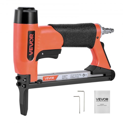 VEVOR Pneumatic Staple Gun, 21 Gauge Long-Nose Upholstery Stapler for 80 Series Fine Wire Staples 1/2-inch Crown 1/4"-5/8" Length, Max 150PCS Loading Air Staple Gun for Upholstering, Woodworking, DIY - BCGDSDDQ21GATTQZ5001V0 - view 2