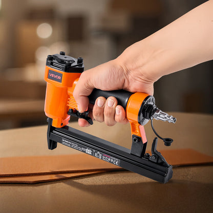 VEVOR Pneumatic Staple Gun, 22 Gauge Pneumatic Upholstery Stapler for 71 Series Fine Wire Staples 3/8-inch Crown 5/32"-5/8" Length, 70-110 PSI Air Staple Gun for Woodworking, Upholstering, DIY Project - BCGDSDDQ22GASJHIH001V0 - view 9
