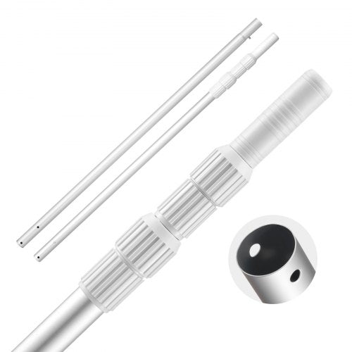 VEVOR Pool Pole, 3.4 to 12 Ft Telescoping Swimming Pool Cleaning Poles, Professional Adjustable Telescopic Pole with Extension Pole, Heavy Duty Cleaner Stick for Skimmer Net, Rake, Brush, Vacuum Head - BCGYCQJTJYCGUEC1M001V0 - view 2
