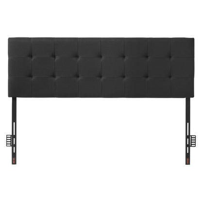 VEVOR Headboard, Queen Size Headboard with Adjustable Height, Comfortable Diamond Tufted for Queen Size Bed, W62.2 x H(42.72-54.53) x D2.76 in, Ideal for Bedroom, Hotel, Homestay, Dormitory, Black - BDDCTBBLRBZLP19PW003V0 - view 1
