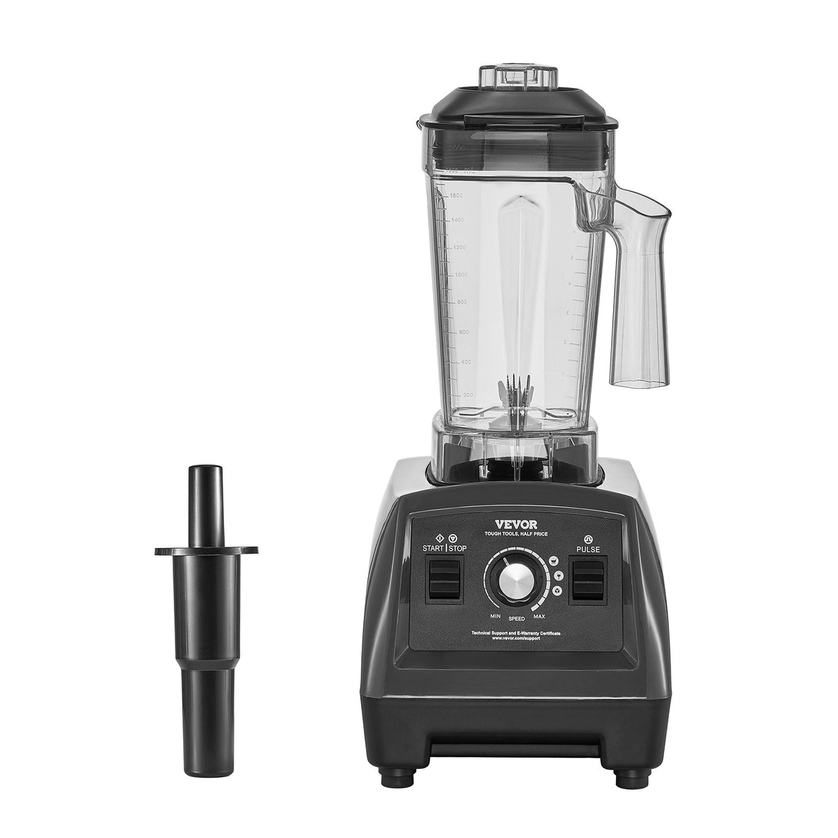 VEVOR Blender for Smoothies, 61 oz 1400W, Professional Blender with Powerful Motor, Multi-Functional Food Processing Blender for Smoothie/Milkshake/Juice, Fits for Kitchen - BDJYZSBJBJ18FLWC8V1 - view 10