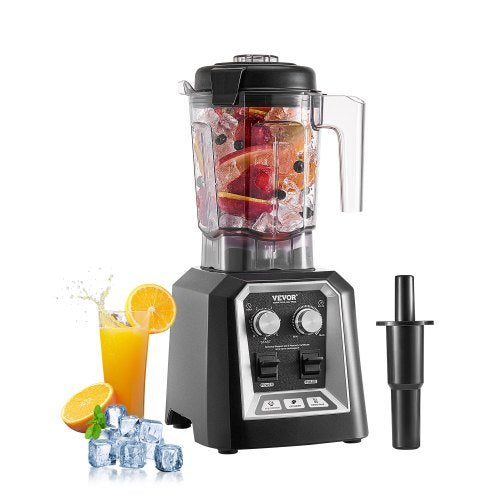 VEVOR Blender for Smoothies, 68 oz 1400W, Professional Blender with Powerful Motor, Multi-Functional Food Processing Blender with Grinder Container for Smoothie/Milkshake/Juice, Fits for Kitchen - BDJYZSBJBJ20AU6XBV1 - view 2