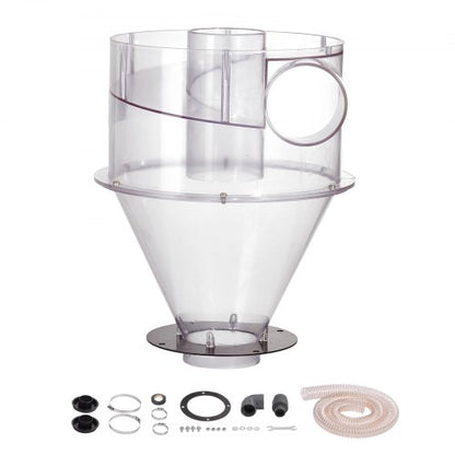 VEVOR Cyclone Dust Separator, 4" Retrofit Cyclone Separator for Dust Collectors, ABS Dust Deputy With 2" Hole O.D. Connector & Hose for Wet/Dry Shop Vacuums, Fits 5-10 Gallon Tank (Tank Exclude) - BDTXFCCQTJZXTEJX5V0 - view 2