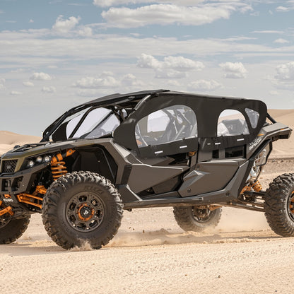 VEVOR Cab Enclosure Upper Doors, Compatible with Can-Am Maverick X3 MAX 4-Seater 2017-2024, Soft Upper Doors, Windproof Upgraded Zipper UTV Soft Side Window Kit, Work with Roof and Partial Windshields - BDWQCANAMMAV1RXOE001V0 - view 9