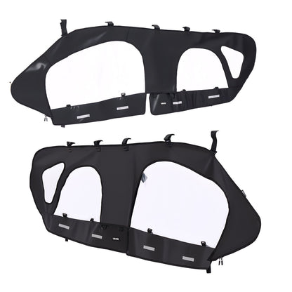 VEVOR Cab Enclosure Upper Doors, Compatible with Can-Am Maverick X3 MAX 4-Seater 2017-2024, Soft Upper Doors, Windproof Upgraded Zipper UTV Soft Side Window Kit, Work with Roof and Partial Windshields - BDWQCANAMMAV1RXOE001V0 - view 10