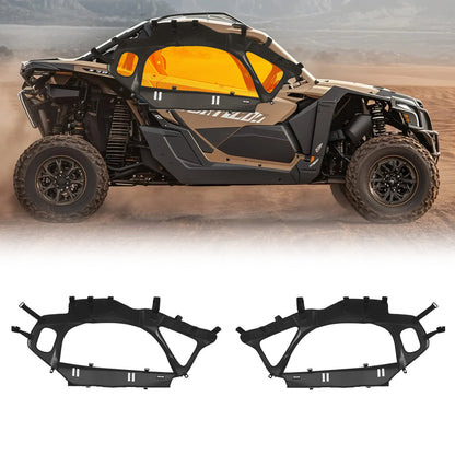 VEVOR Cab Enclosure Upper Doors, Compatible with Can-Am Maverick X3 2-Seater 2017-2025, Soft Upper Doors, Windproof Upgraded Zipper UTV Soft Side Window Kit, Work with Side Mirrors and Windshields - BDWQCANAMMAVD3SYY001V0 - view 1
