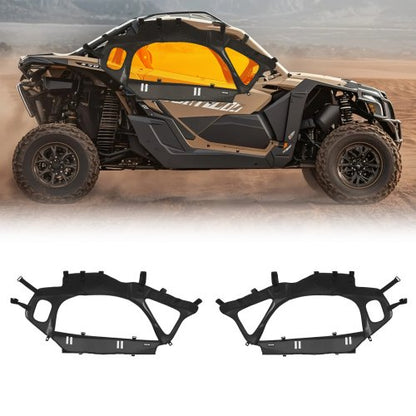 VEVOR Cab Enclosure Upper Doors, Compatible with Can-Am Maverick X3 2-Seater 2017-2025, Soft Upper Doors, Windproof Upgraded Zipper UTV Soft Side Window Kit, Work with Side Mirrors and Windshields - BDWQCANAMMAVD3SYY001V0 - view 2