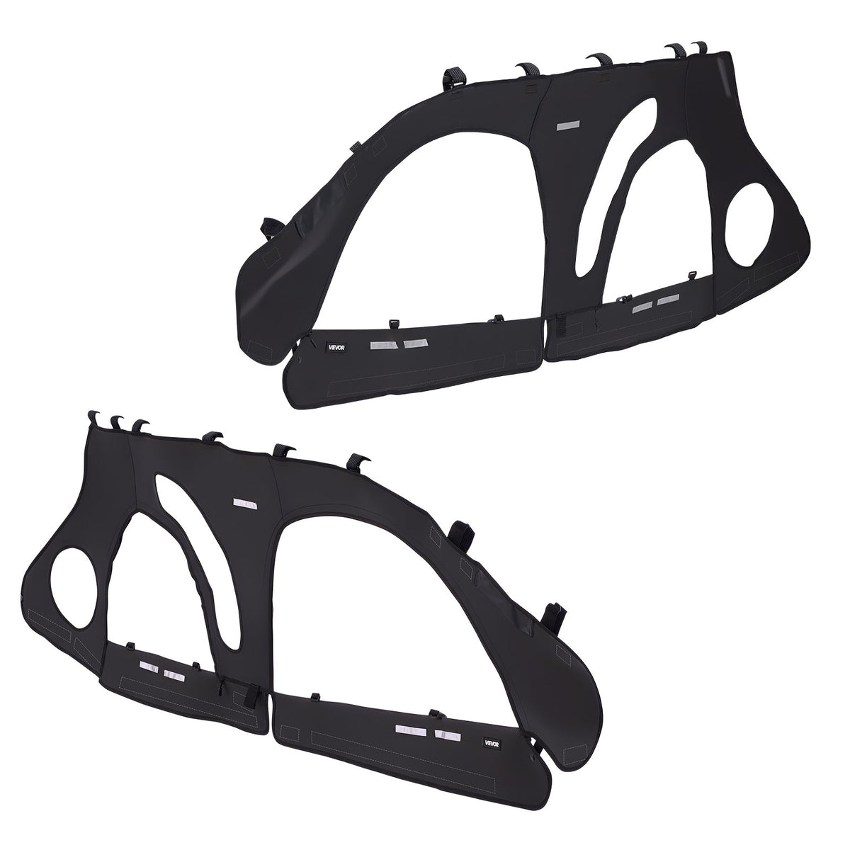 VEVOR Cab Enclosure Upper Doors, Compatible with Polaris RZR PRO 2020-2024/Polaris RZR Turbo2022-2024, Soft Upper Doors, Upgraded Zipper UTV Soft Side Window Kit, Fit with Side Mirrors and Windshields - BDWQPOLARISRJFHE6001V0 - view 10