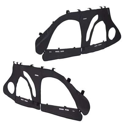 VEVOR Cab Enclosure Upper Doors, Compatible with Polaris RZR PRO 2020-2024/Polaris RZR Turbo2022-2024, Soft Upper Doors, Upgraded Zipper UTV Soft Side Window Kit, Fit with Side Mirrors and Windshields - BDWQPOLARISRJFHE6001V0 - view 10