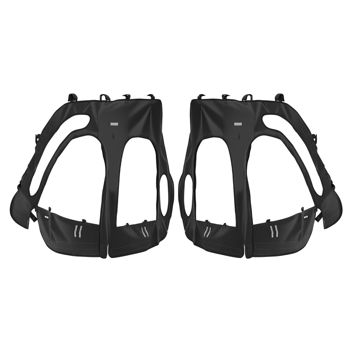 VEVOR Cab Enclosure Upper Doors, Compatible with Polaris RZR XP4 1000/Turbo 2014-2023, Soft Upper Doors, Windproof Upgraded Zipper UTV Soft Side Window Kit, Work with Side Mirrors and Windshields - BDWQPOLARISRQLAV1001V0 - view 10