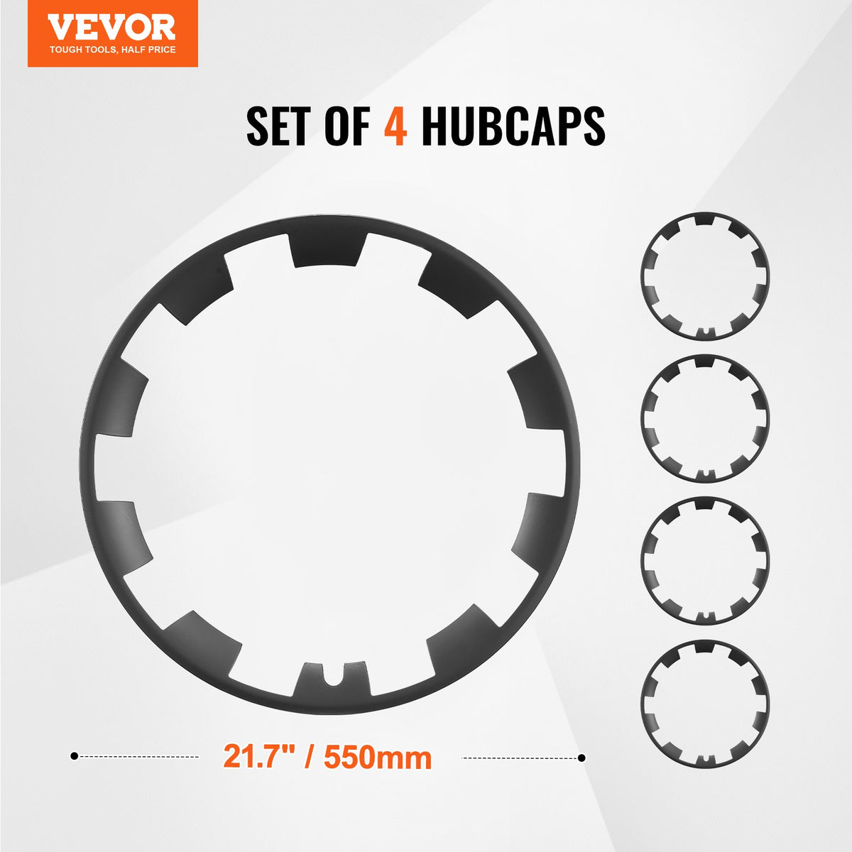 VEVOR Wheel Rim Cover Hubcaps, 20 in, Model Y Fully Fit Hubcap with Snap, Guard Tape & Valve Nozzle Hole, ABS & PC Hubcap with Upgraded Buckle, High Rigidity & Less Wind Drag, Fits for All Weather Use - BFGLGGZYKBFG0GLT1V0 - view 8