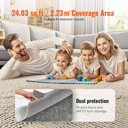 VEVOR Non-Slip Resistant Rug Pad, Protective Cushioning Carpet Pad, 2'x8' (7.875' Actual), 1/4"Thick, Dual Surface, Polyester Felt + Latex, 1-2㎡ Area Carpet Padding Rug Cushion Safe for All Floors - BFHDTDSXPMFH9WPCOV0 - view 7
