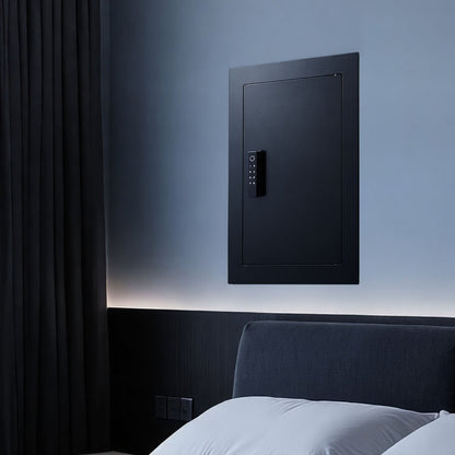VEVOR Wall Safe, 3-Tier Hidden Wall Safe with Fingerprint, Password, Key & Turning Knob, Q235 Cold-Rolled Steel In-Wall Box with Adjustable Shelves & Key Holders for Money, Jewelry, Passport, Document - BGBXJ41522INRM189001V9 - view 9