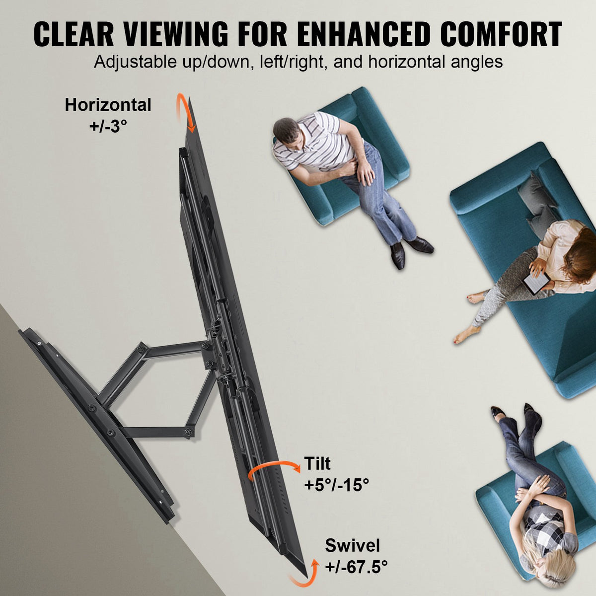 VEVOR TV Wall Mounts - Select Your Configuration - BGD60040014618Q9DV0 - view 3