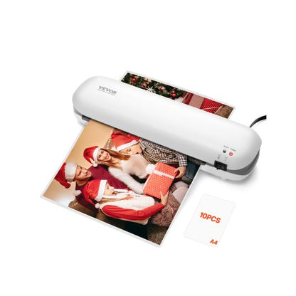 VEVOR Laminator Machine, Thermal Laminator for Max A4 Paper Size, 3-4 min Quick Warm Portable Laminator, 3-5 mil Thickness, Ideal for Home, Office, Business, or School Supplies, White + Grey - BGFMJA4RY35MC803EV1 - view 2