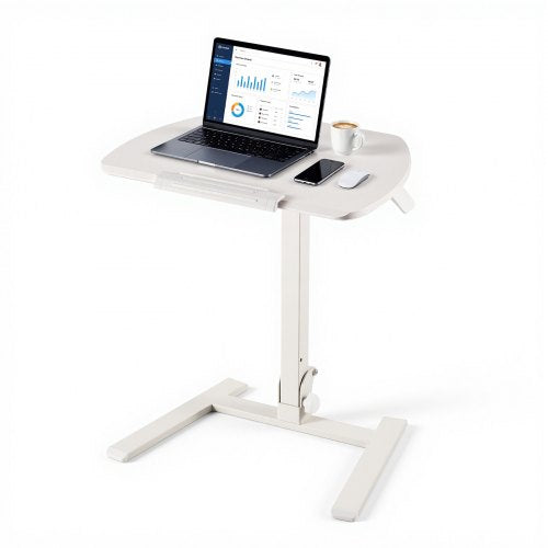 VEVOR Standing Desk, Adjustable Height Mobile Stand Up Desk with Tilting Desktop, 25.6 x 19 in Small Computer Sit Stand Workstation, 33 lbs Capacity, Pneumatic Lift for Home Office, Fully Assembled - BGGZTMAZCGSJQ6UCT001V0 - view 2
