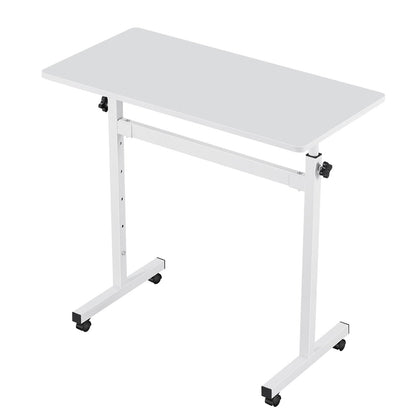 VEVOR Standing Desk, Adjustable Height Mobile Stand Up Desk with Lockable Casters, 32 x 16 in Small Computer Sit Stand Rolling Workstation with Hook, 55.1 lbs Desktop Capacity, for Home Office, White - BGGZTXYAZCGS0HXSV001V0 - view 10