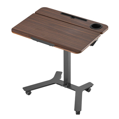 VEVOR Standing Desk, Adjustable Height Mobile Stand Up Desk with Tilting Desktop, 28.2 x 20.7 in Small Computer Sit Stand Workstation, 33 lbs Capacity, Foot Pedal Pneumatic Lift for Home, Office - BGGZTXYAZCGS0MFIW001V0 - view 10