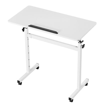 VEVOR Standing Desk, Adjustable Height Mobile Stand Up Desk 360° Tilting Desktop, 32 x 16 in Small Computer Sit Stand Rolling Workstation w/ Hook, Lockable Casters, 55.1 lbs Capacity for Home Office - BGGZTXYAZCGS857VI001V0 - view 10