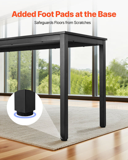 VEVOR Conference Table, Set of 6, 4.5 ft Office Meeting Table for 16 Person, Flexible Combination Desk Set, Modern Rectangle Meeting Desk with Metal Legs for Office, Conference Room, Easy Assembly - BGHYZJX45FT641LV2001V0 - view 6