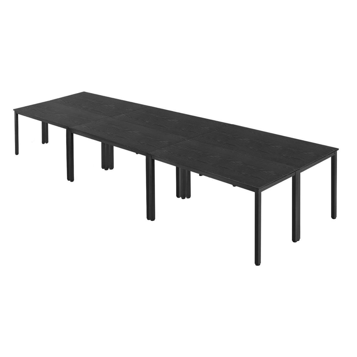 VEVOR Conference Table, Set of 6, 4.5 ft Office Meeting Table for 16 Person, Flexible Combination Desk Set, Modern Rectangle Meeting Desk with Metal Legs for Office, Conference Room, Easy Assembly - BGHYZJX45FT641LV2001V0 - view 10