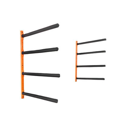 VEVOR Wall Kayak Storage Rack, 4-Capacity Wall Mounted Kayak Holders for Kayak Canoe Paddle Board, Kayak Storage Hooks with Adjustable Padded Arms, 400 LBS Load Kayak Hanger for Indoor Outdoor Garage - BGS4G0000000MMS6PV0 - view 10