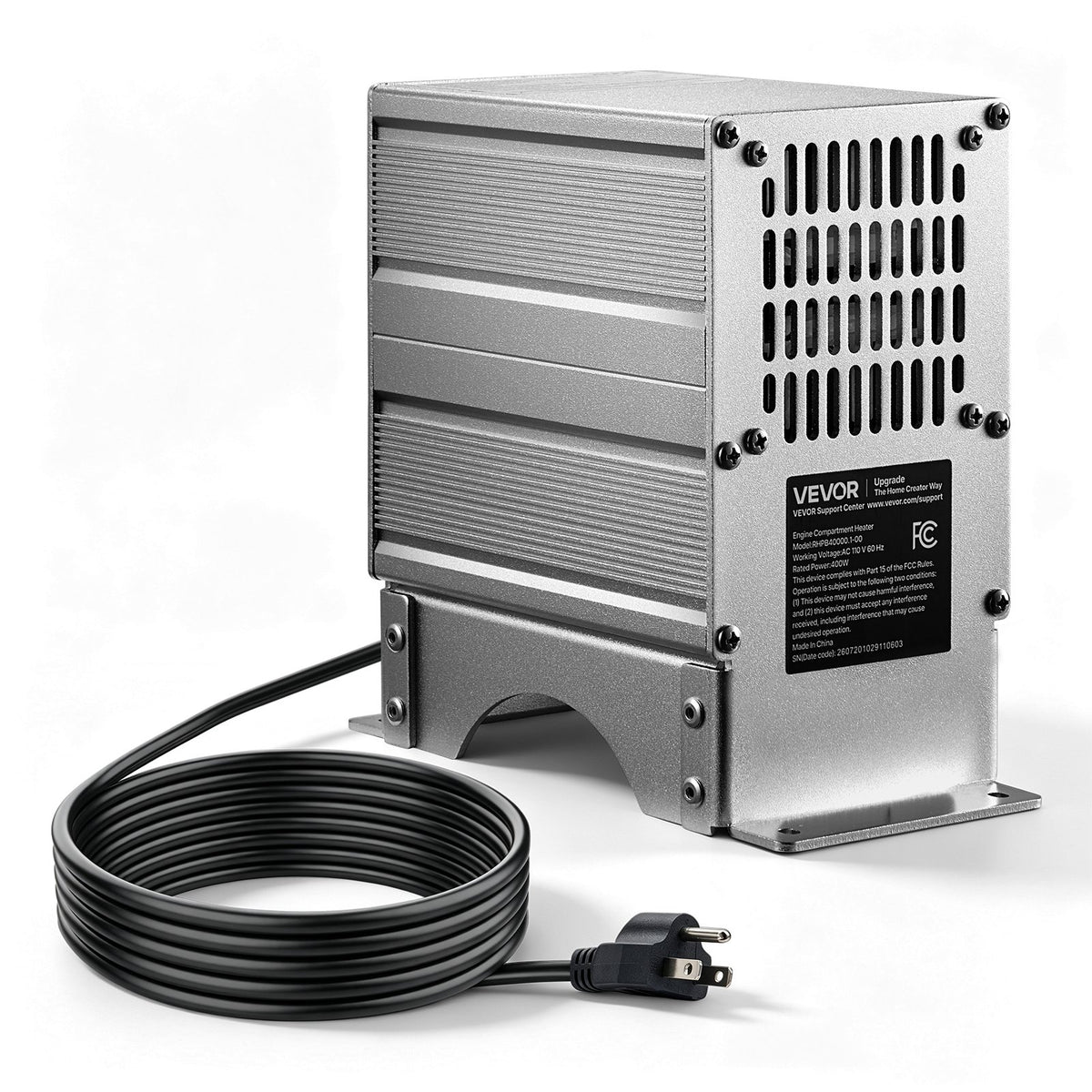 VEVOR Boat Engine Compartment Heater, 400W Bilge Heater Fit Boats Up to 24FT, with Self-Regulating PTC Element & Automatic Thermostat, IP68 Waterproof Fan