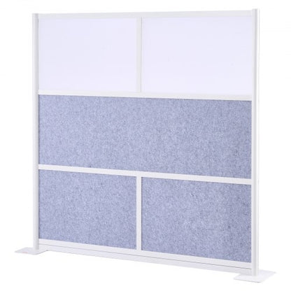 VEVOR Office Divider Privacy Partition, 1-Pack, 70" x 70" Modular Wall Room Divider, PET Workstation Cubicle Partition with Frosted Windows, Freestanding Privacy Panel Wall for Office Library - BGSGDQW70H70EMIF1001V0 - view 2