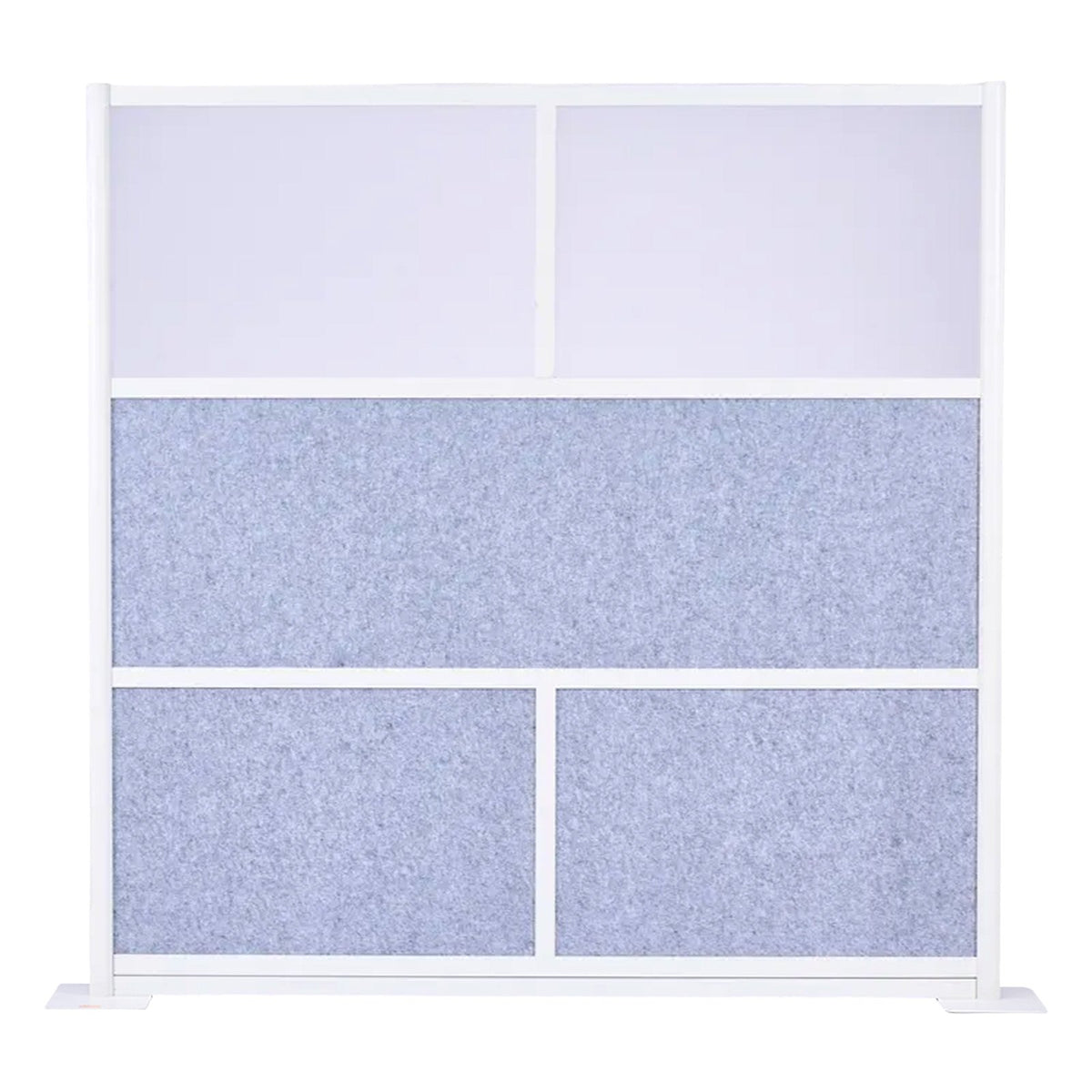 VEVOR Office Divider Privacy Partition, 1-Pack, 70" x 70" Modular Wall Room Divider, PET Workstation Cubicle Partition with Frosted Windows, Freestanding Privacy Panel Wall for Office Library - BGSGDQW70H70EMIF1001V0 - view 10