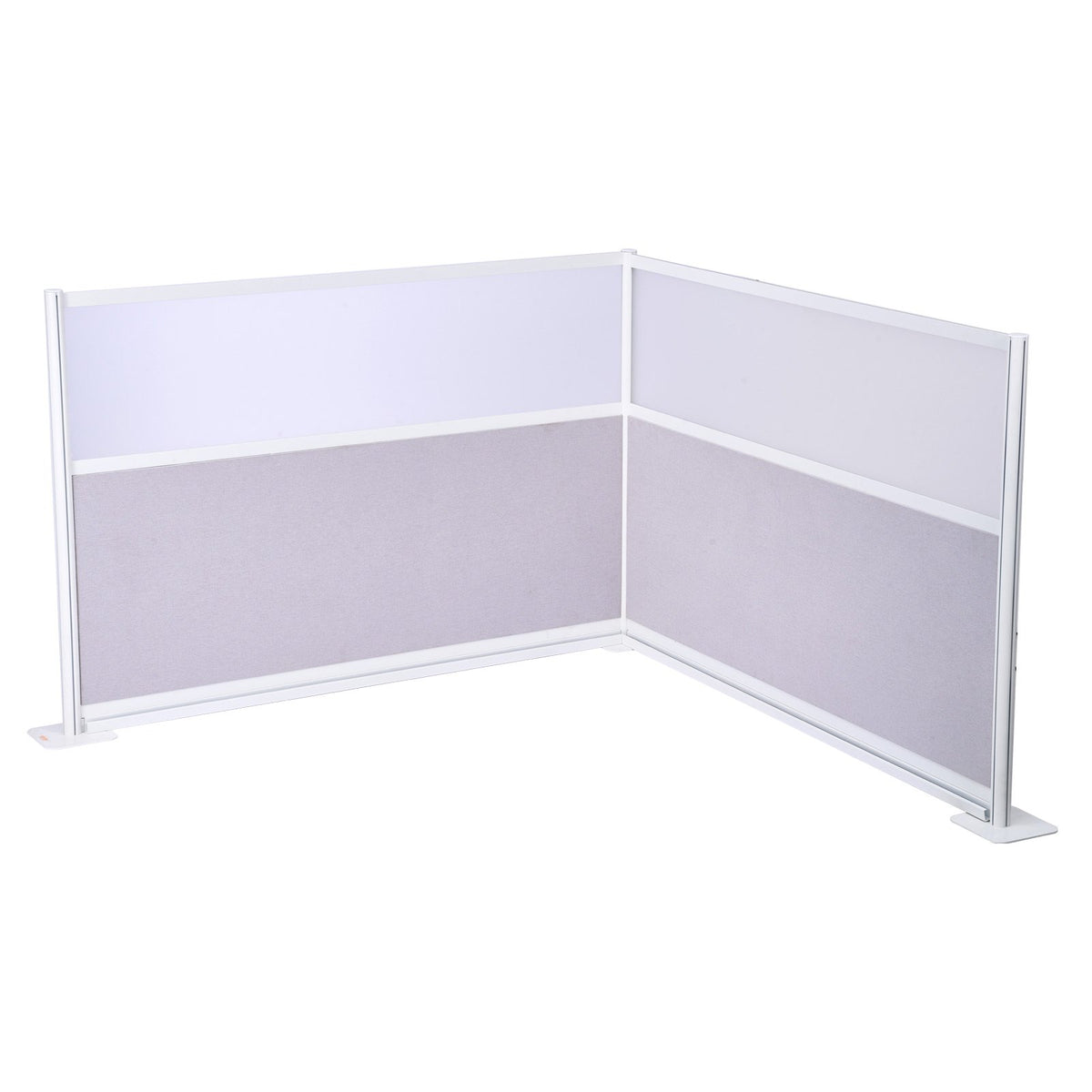 VEVOR Office Divider Privacy Partitions, 2-Pack, 72" x 48" Room Divider Walls, PET Workstation Cubicle Partition with Frosted Acrylic Windows, Freestanding Privacy Panels for Office Library School - BGSGDQW72H48O9NLM001V0 - view 1