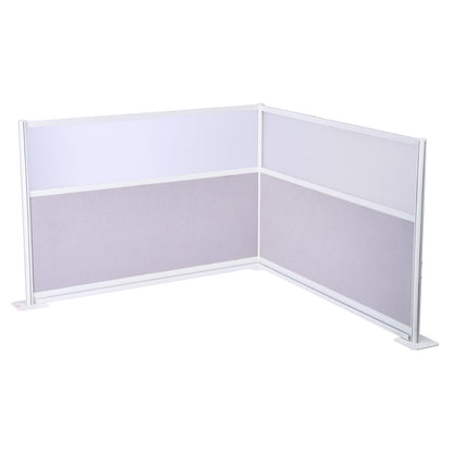 VEVOR Office Divider Privacy Partitions, 2-Pack, 72" x 48" Room Divider Walls, PET Workstation Cubicle Partition with Frosted Acrylic Windows, Freestanding Privacy Panels for Office Library School - BGSGDQW72H48O9NLM001V0 - view 1