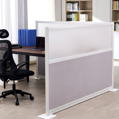 VEVOR Office Divider Privacy Partitions, 2-Pack, 72" x 48" Room Divider Walls, PET Workstation Cubicle Partition with Frosted Acrylic Windows, Freestanding Privacy Panels for Office Library School - BGSGDQW72H48O9NLM001V0 - view 9