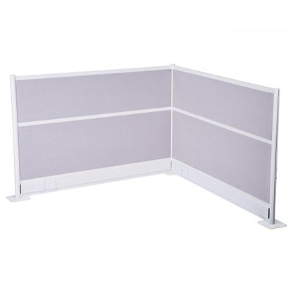 VEVOR Office Divider Privacy Partitions, 2-Pack, 72" x 48" Room Divider Walls, PET Workstation Cubicle Partition with Outlet Covers, Freestanding Privacy Panels for Office Library School - BGSGDQW72H48UVV1N001V0 - view 2