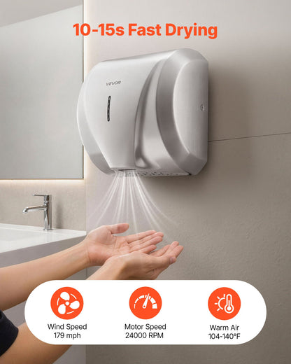 VEVOR Hand Dryers - Select Your Configuration - BGSGSJBXGLSZR6D67001V1 - view 2