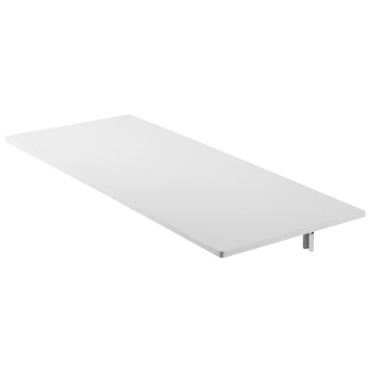 VEVOR Wall Mounted Folding Table, 43.3 x 18 inches Wall Mount Table, Floating Desk with Iron Bracket, Fold Down Desk for Small Spaces, Home Office, Dining, Laundry Room, Kitchen, Bar, White - BGSGZZPMBHB4SIRAJV0 - view 10