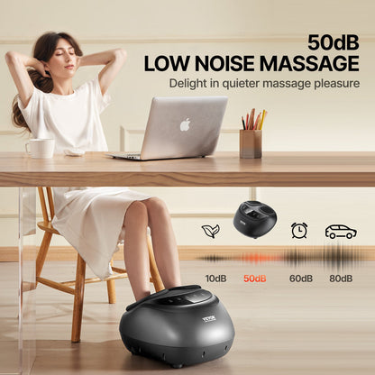 VEVOR Foot Massager Machine with Heat, Deep-Kneading, Compression, and Shiatsu for Plantar Fasciitis, Neuropathy, Gifts for Men, Women - Fits up to Men Size 12 - BGSJDAMQHSZYMU81IV1 - view 6