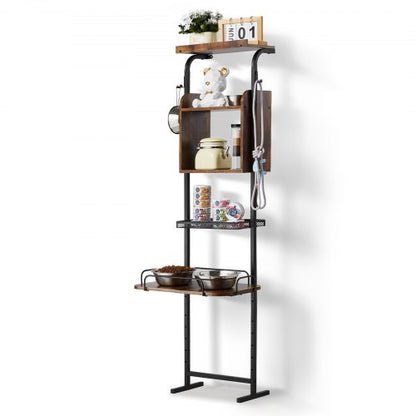 VEVOR Pet Feeding Station with Storage, Elevated Dog Bowls, Raised Dog Bowl Stand, Dog Food Storage and Feeder Station with Storage Shelves, Pet Toy Storage Organizer, for Large Medium Small Dogs - BGSJSCWHSWJ1A05ROV0 - view 2