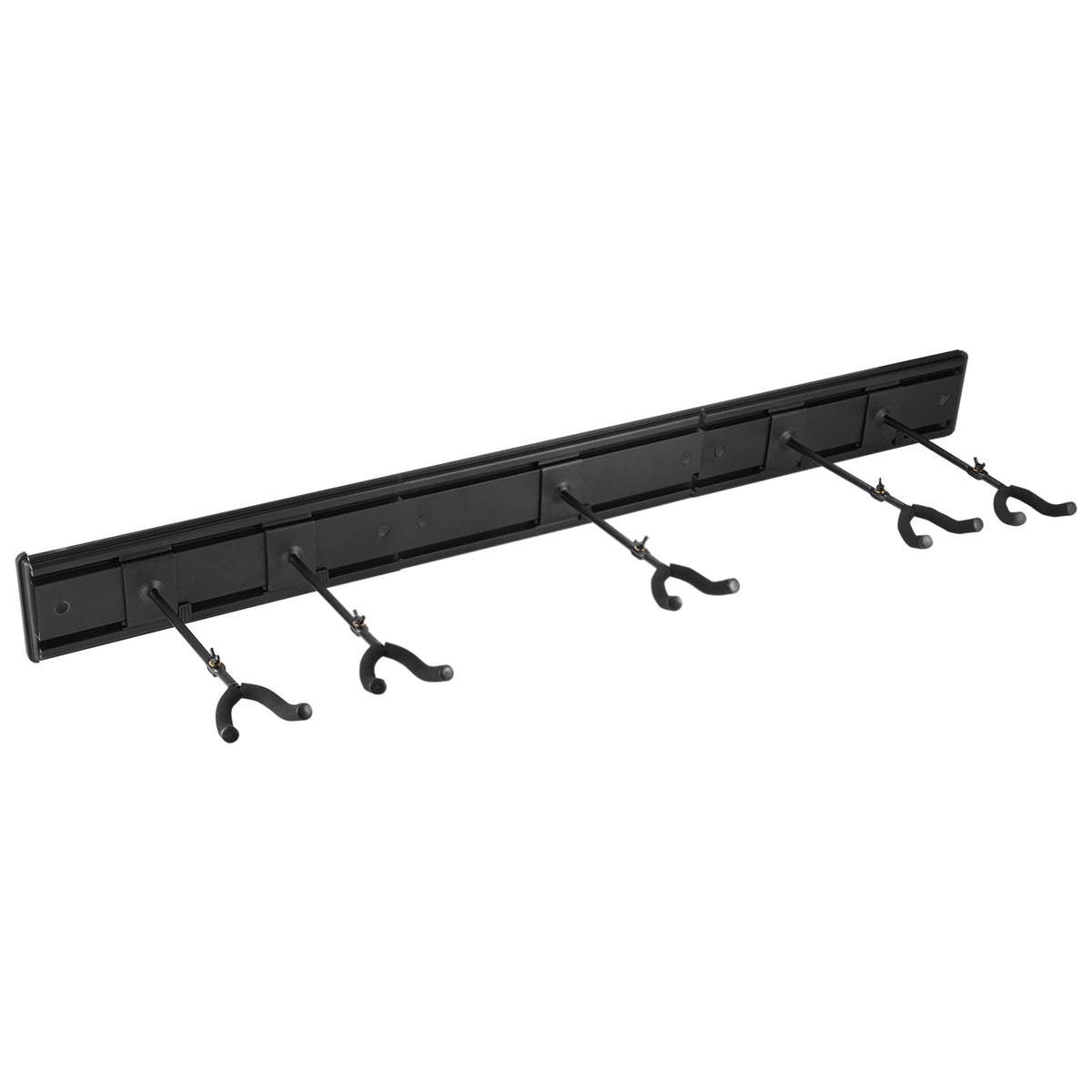 VEVOR 5-Space Guitar Stand, Hold Up to 5 Guitars, Wall-Mounted Multiple Guitars Display Foldable Rack with 270° Rotatable Hooks Aluminum Panels Installation Handle, for Guitar Acoustic Electric Bass - BGSJTZJ5J0002SAJUV0 - view 10