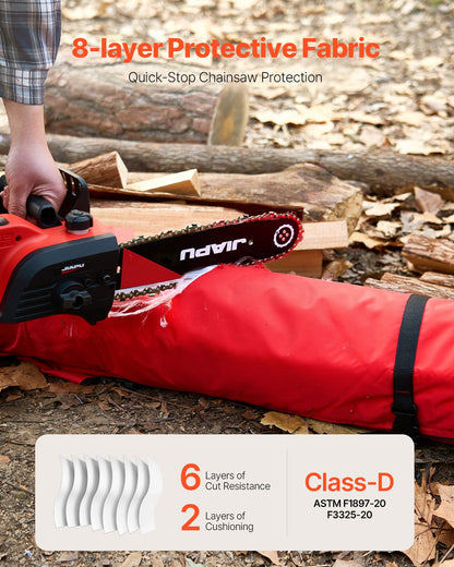 VEVOR Chainsaw Chaps Wrap, Class D, 8 Layers Wrap Style Chainsaw Pants with Adjustable Belt & Gear Pocket, Chain Saw Chaps for Men/Women, Chainsaw Safety Equipment for Loggers Forest Workers, Large - BGSLJHT420DNA7EW6V0 - view 4