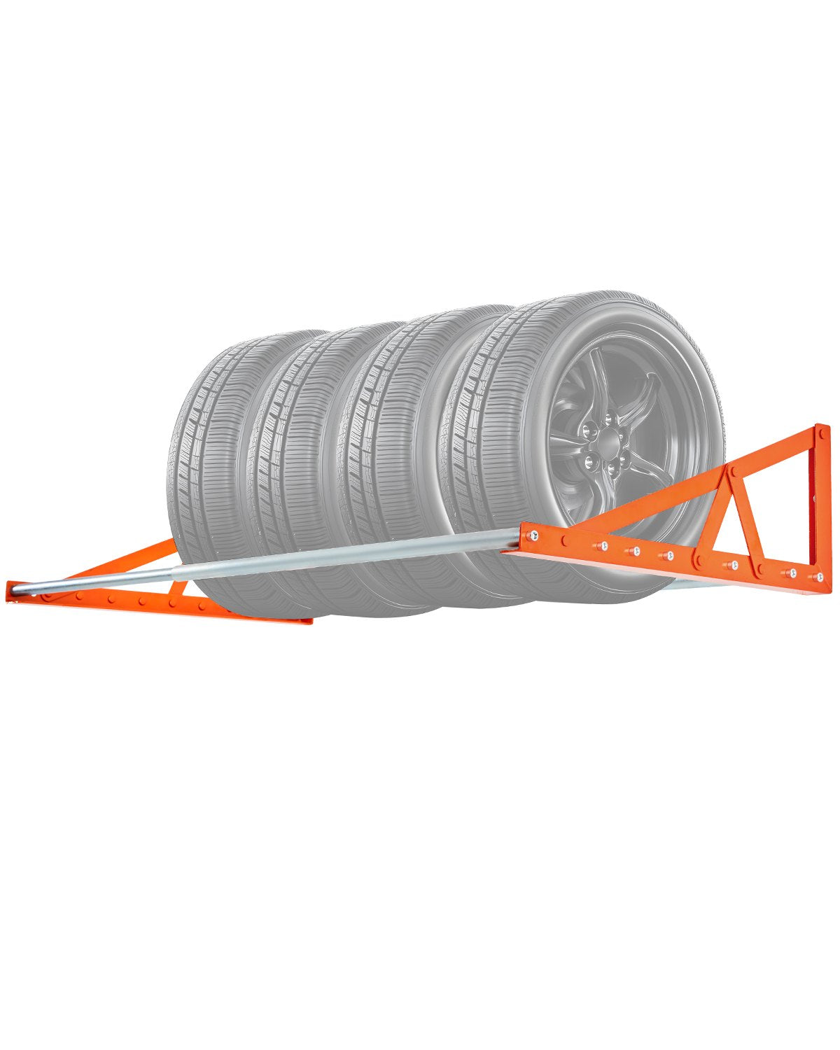 VEVOR Wall Mounted Tire Rack, 31" - 56" Adjustable Tire Rack, Q235 Heavy-Duty Steel Tire Storage Rack for R14-R20 inch Standard Tires, Max 400lbs Load Capacity, Ideal for Garage Workshop Repair Shop - BGSLTJKDKDJ3ZQN92V0 - view 1