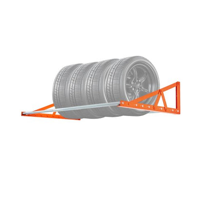 VEVOR Wall Mounted Tire Rack, 31" - 56" Adjustable Tire Rack, Q235 Heavy-Duty Steel Tire Storage Rack for R14-R20 inch Standard Tires, Max 400lbs Load Capacity, Ideal for Garage Workshop Repair Shop - BGSLTJKDKDJ3ZQN92V0 - view 2